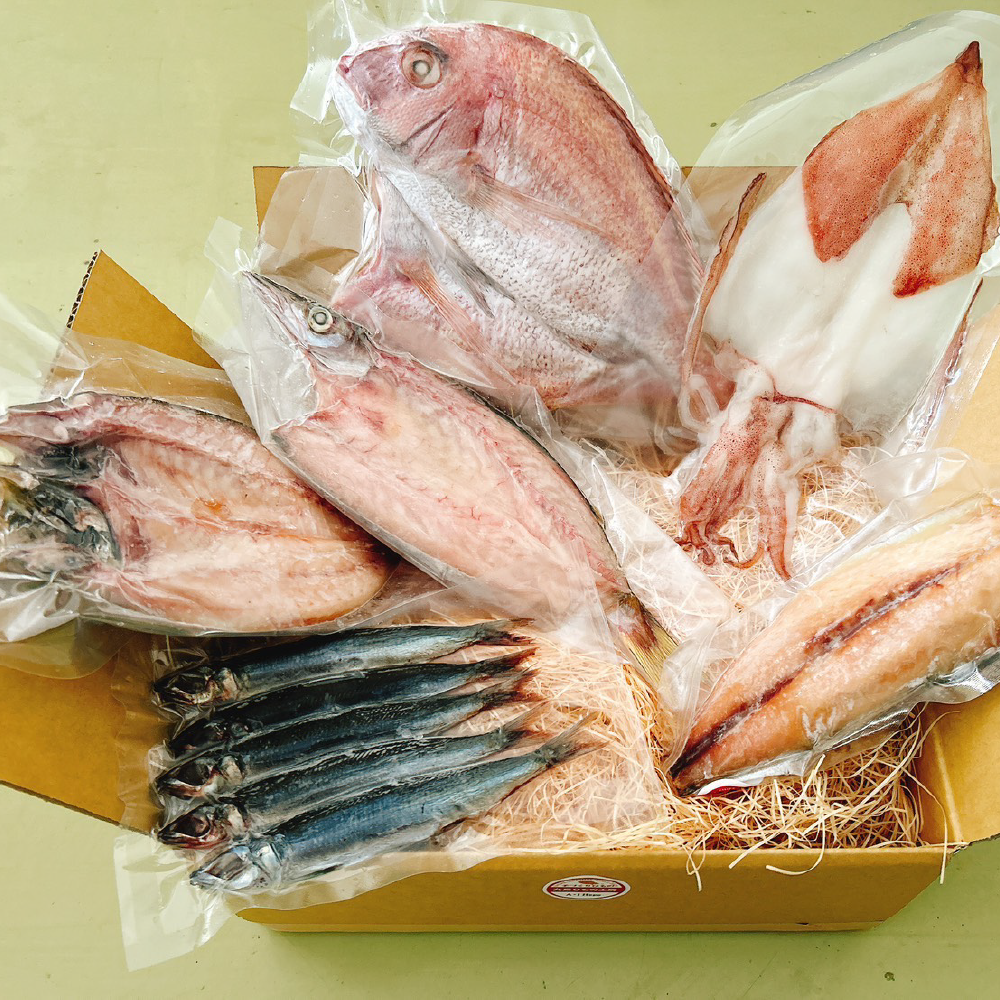 九島ひもの工房　干物セット（時期によって内容は変わります）